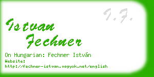 istvan fechner business card